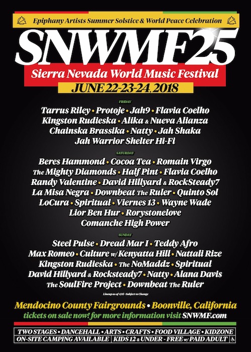 Sierra Nevada World Music Festival 2018