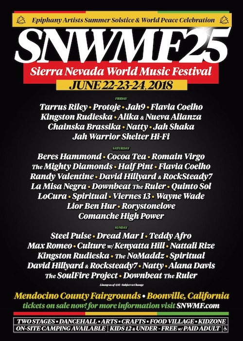 Years Sierra Nevada World Music Festival 2023