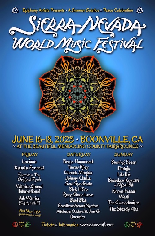 Information Sierra Nevada World Music Festival 2023