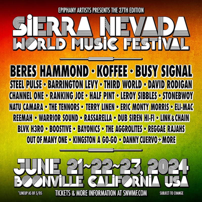 Information Sierra Nevada World Music Festival 2024