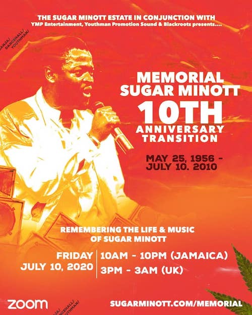 Sugar Minott 10th Anniversary Transition