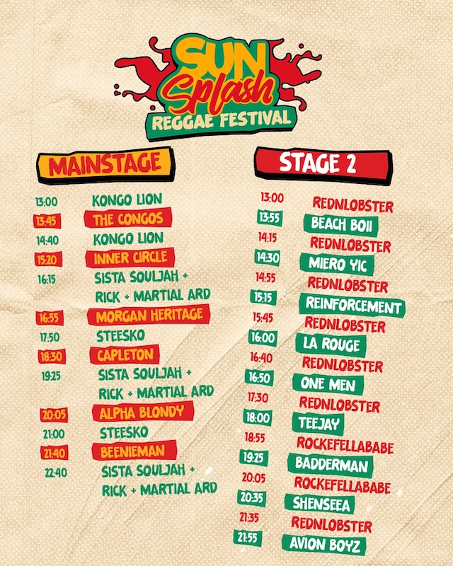 Sun Splash Reggae Festival 2025
