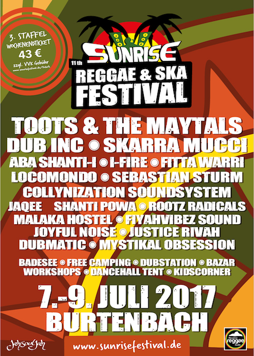 Sunrise Reggae & Ska Festival 2017