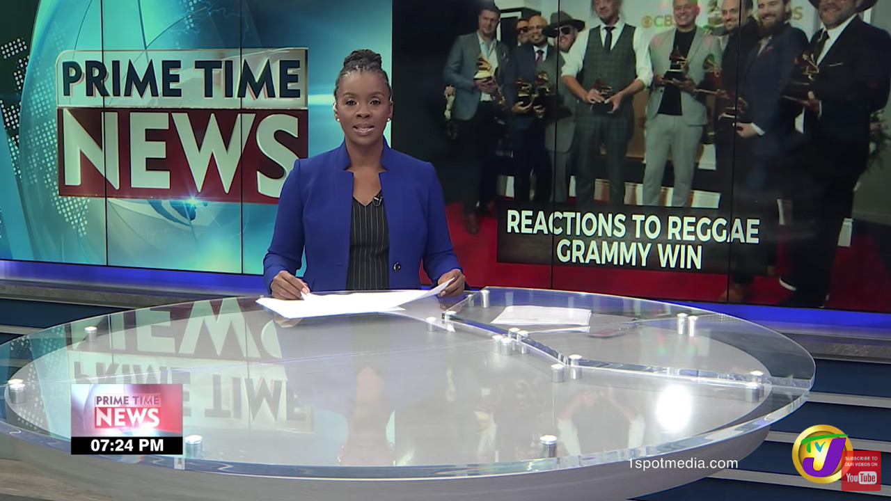 Jamaicans React to SOJA Reggae Grammy Win (TVJ) [4/5/2022]