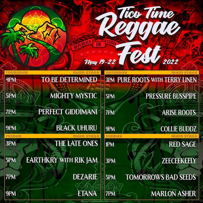 Tico Time Reggae Festival 2022