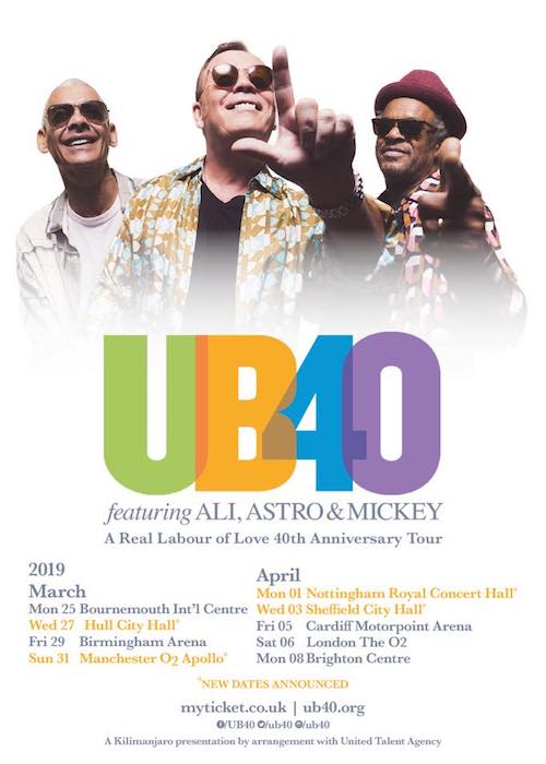 UB40 feat. Ali, Astro & Mickey 4-1-2019