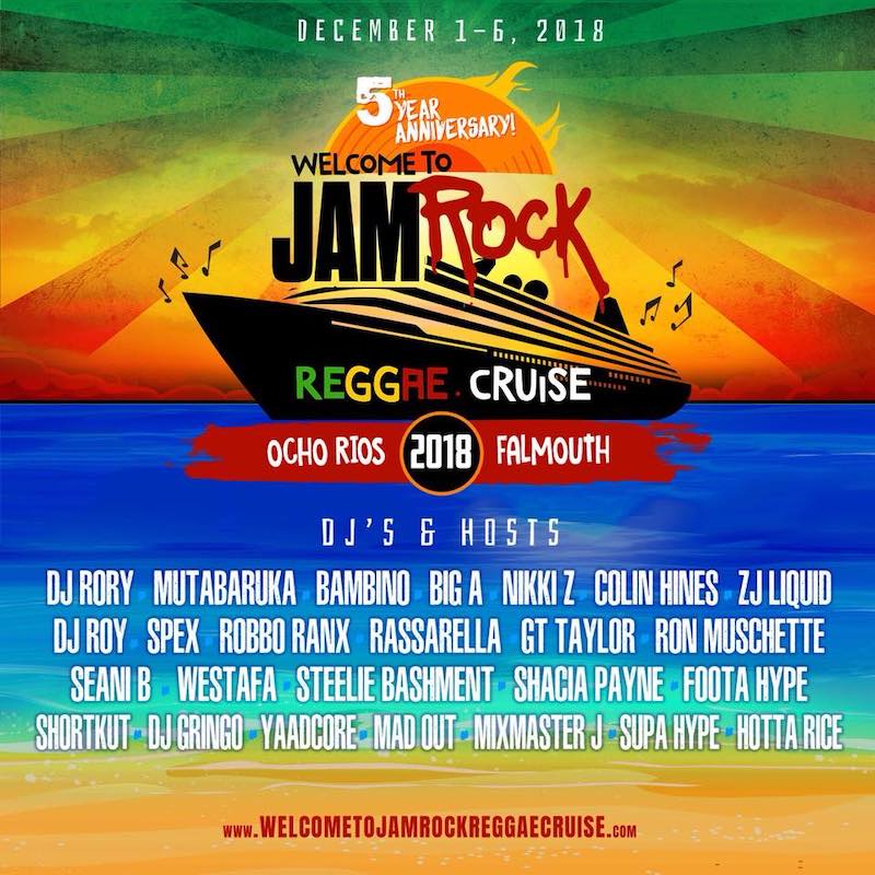 Welcome To Jamrock Reggae Cruise 2018