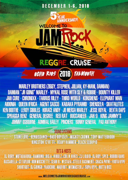 welcome to jamrock reggae cruise 2023 lineup