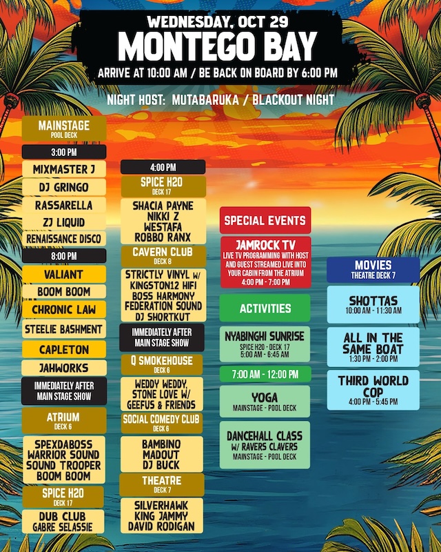 Welcome To Jamrock Reggae Cruise 2025