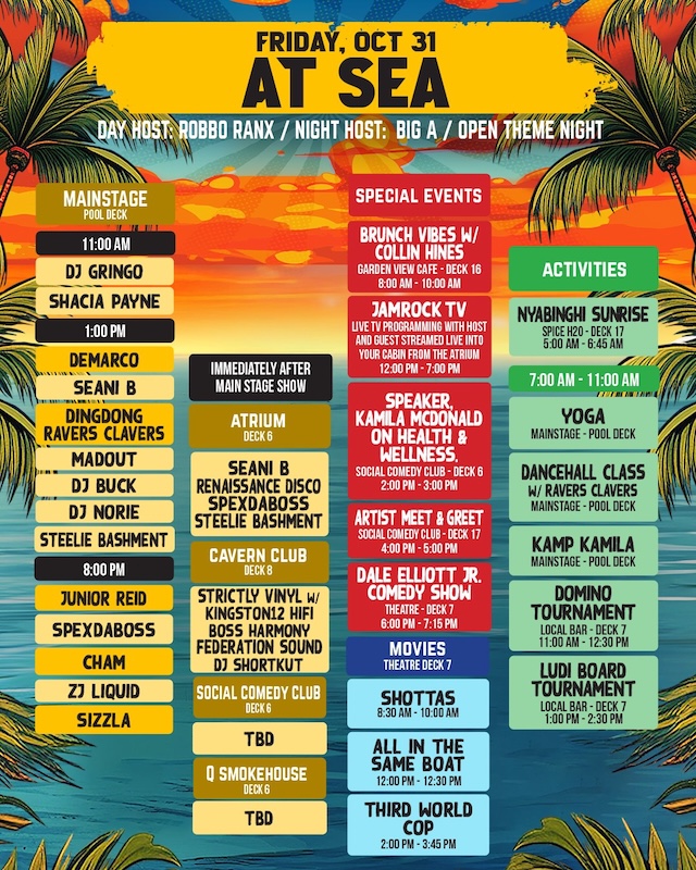 Welcome To Jamrock Reggae Cruise 2025