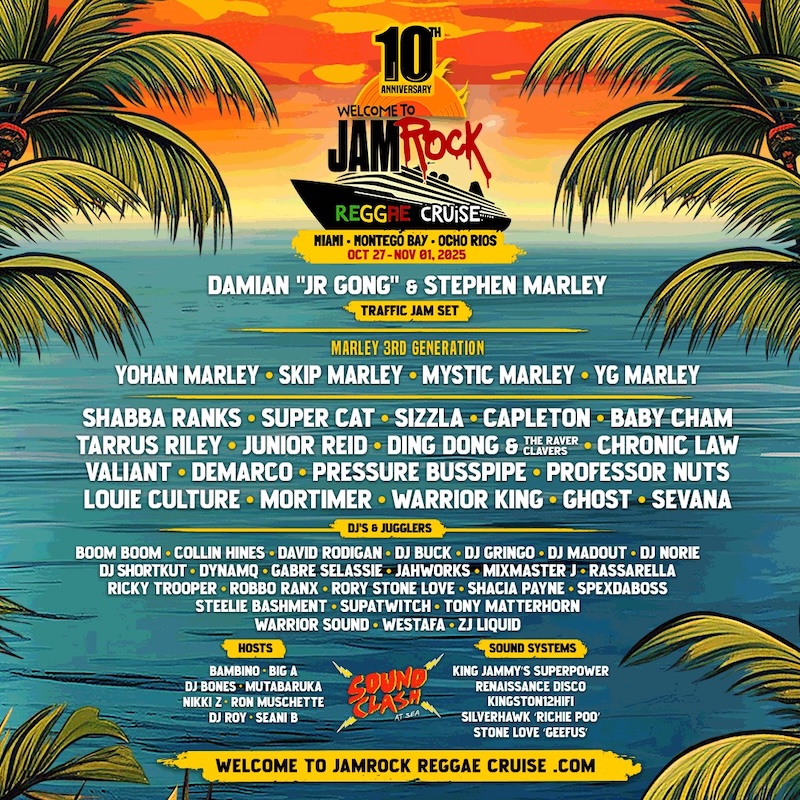 Welcome To Jamrock Reggae Cruise 2025