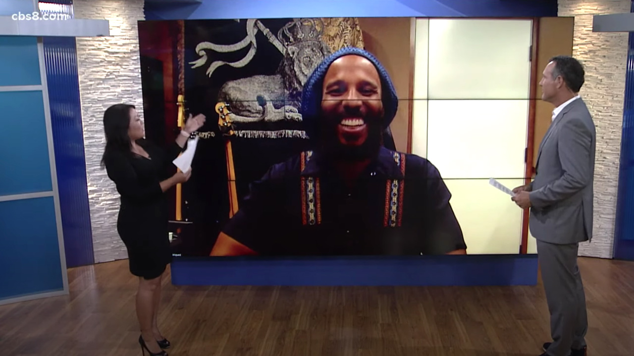 Ziggy Marley About His New Book - My Dog Romeo @ CBS 8 San Diego [8/21/2021]