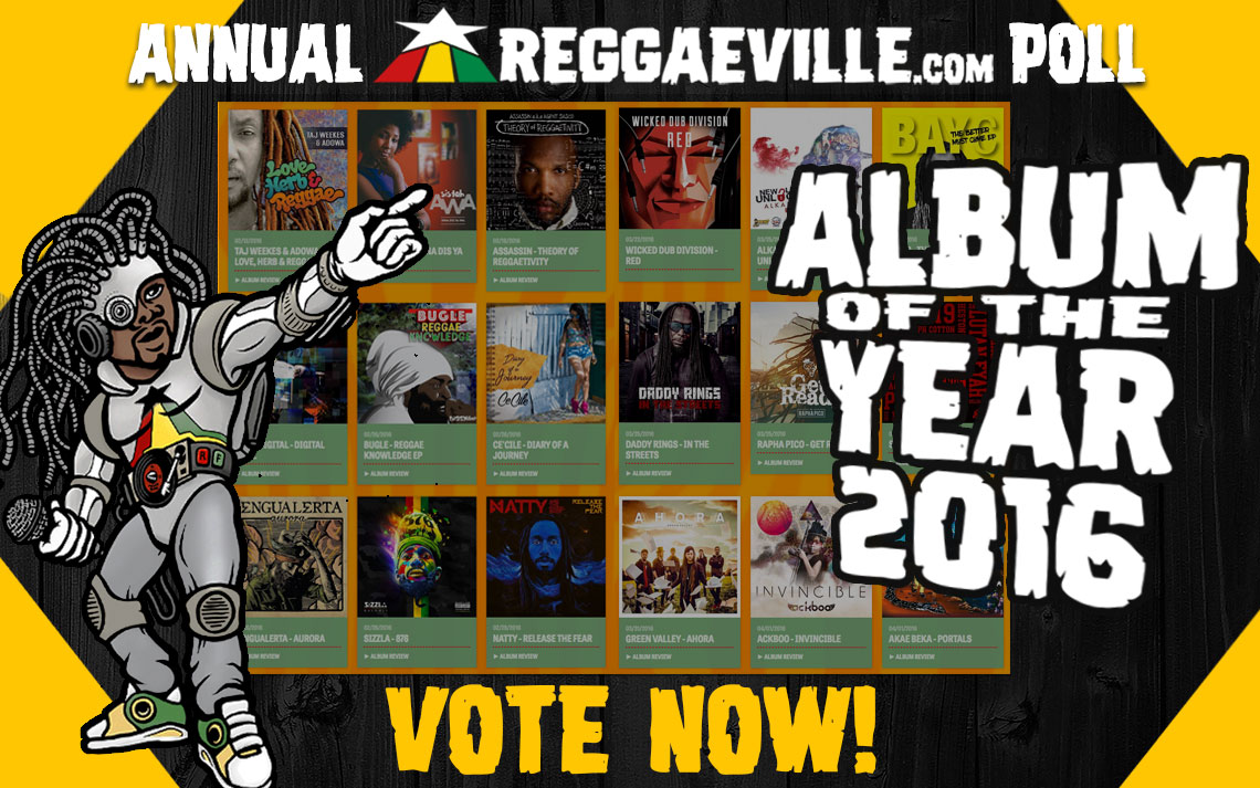 Vote now @ Reggaeville's Album of the Year 2016 Poll