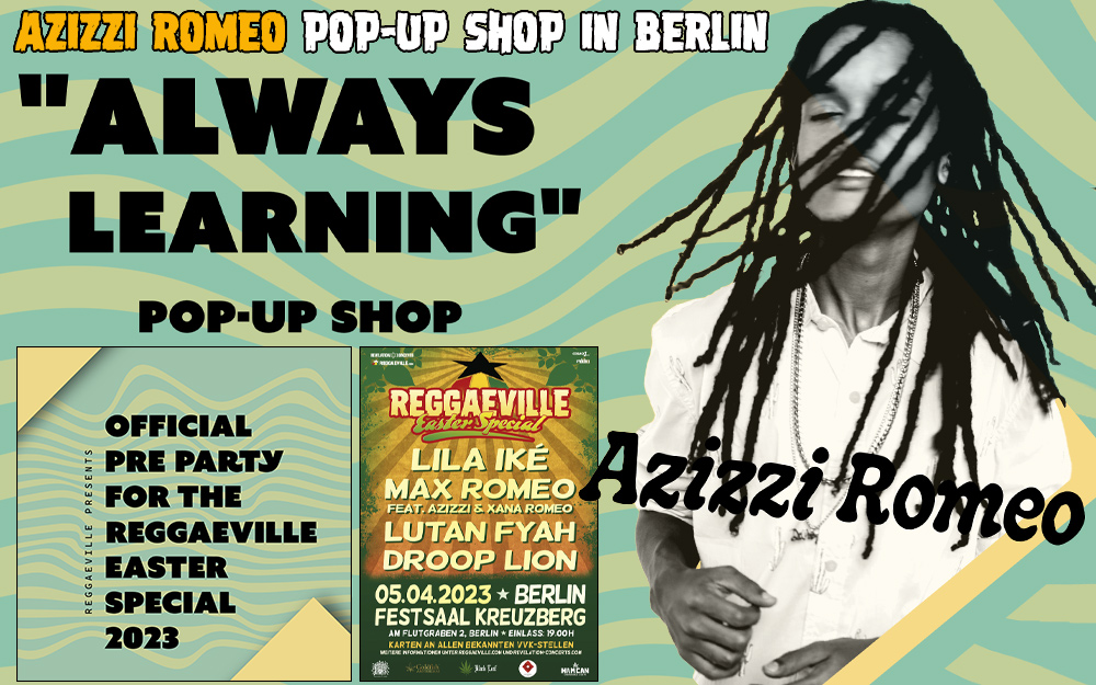 Azizzi Romeo 'Always Learning' Pop-Up Shop in Berlin, Germany 2023