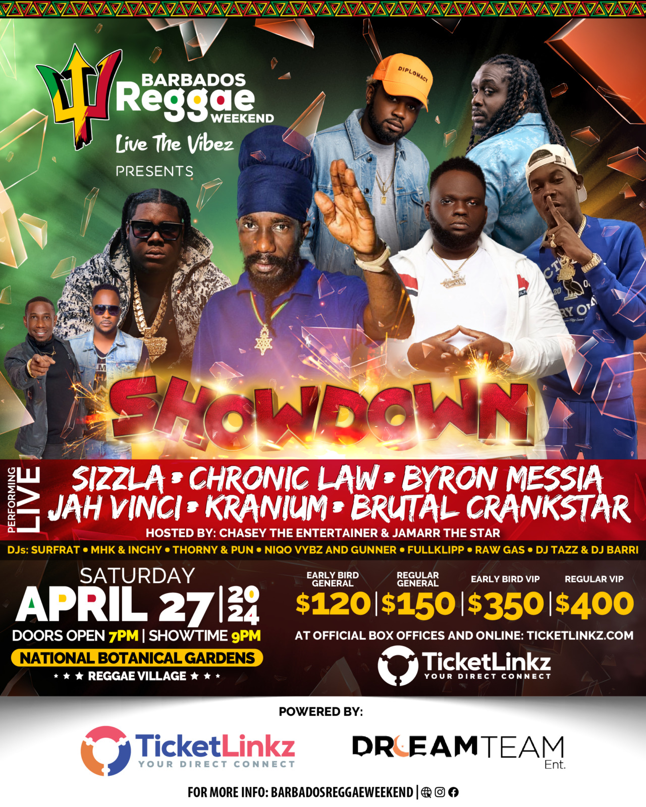 Barbados Reggae Weekend - Showdown 2024