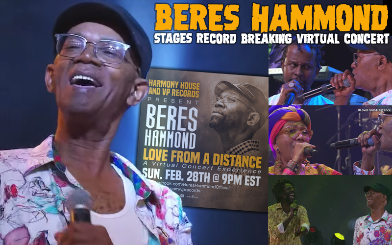Beres Hammond Stages Record Breaking Virtual Concert