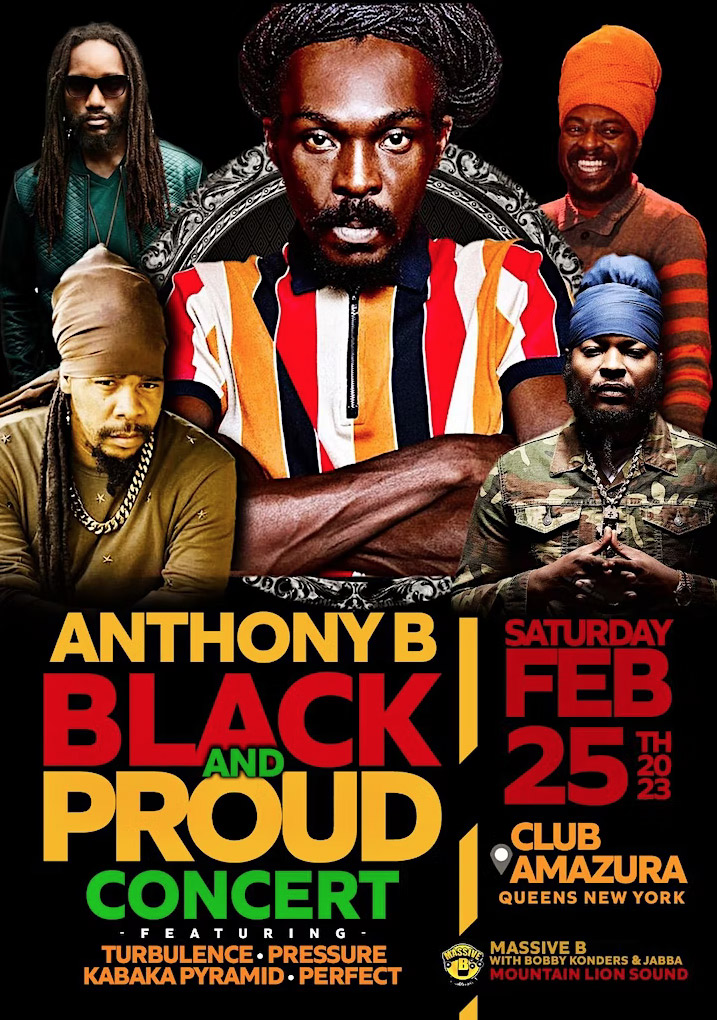 Anthony B - Black & Proud Concert New York 2023