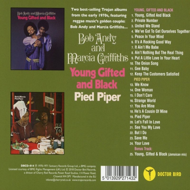 Bob Andy and Marcia Griffiths - Young Gifted and Black/Pied Piper
