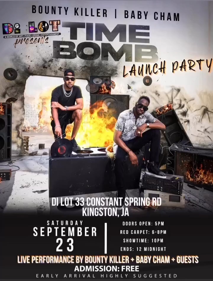 Bounty Killer & Baby Cham - Time Bomb EP Launch Party 9-23-2023