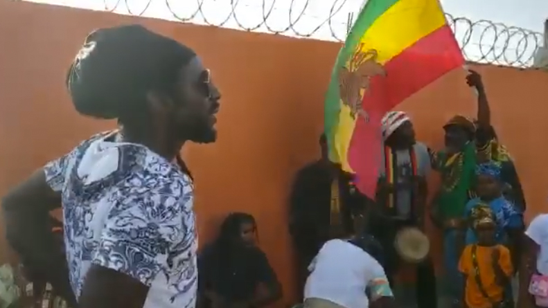 Members of the Nyabinghi Tribe Welcome Buju Banton to Antigua [8/10/2019]