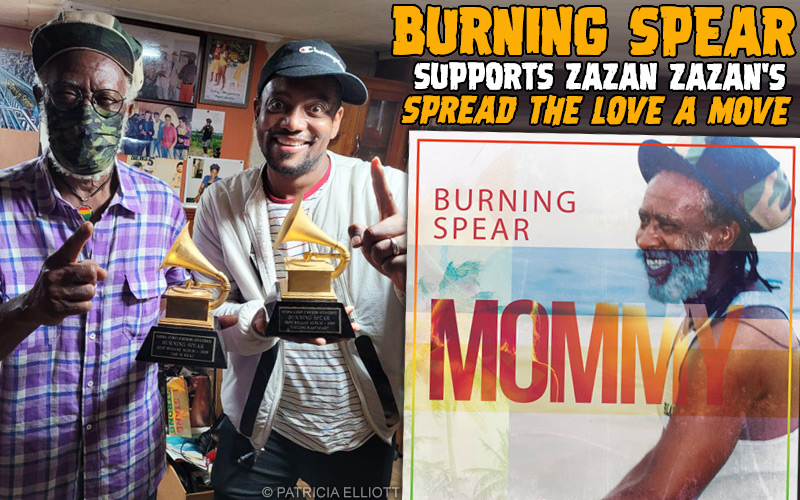 Burning Spear supports Zazan Zazan's 'Spread The Love A Move' Charity