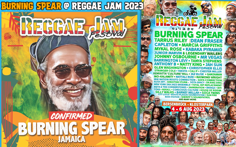 Burning Spear Confirmed for Reggae Jam Festival 2023