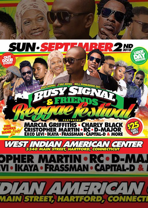 Busy Signal & Friends Reggae Festival 2018