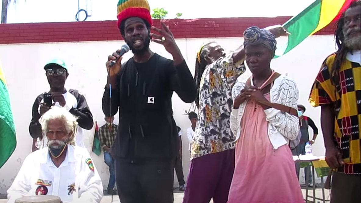 Chronixx Speaks For Nzinga King @ Nelson Mandela Park [8/8/2021]