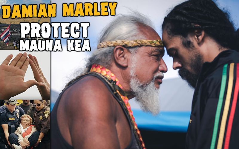 Damian Marley Stands With Native Hawaiians @ Mauna Kea Telescope Protests