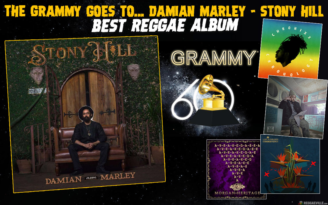 Best Reggae Album - Damian Marley wins Grammy Award 2018 with Stony Hill