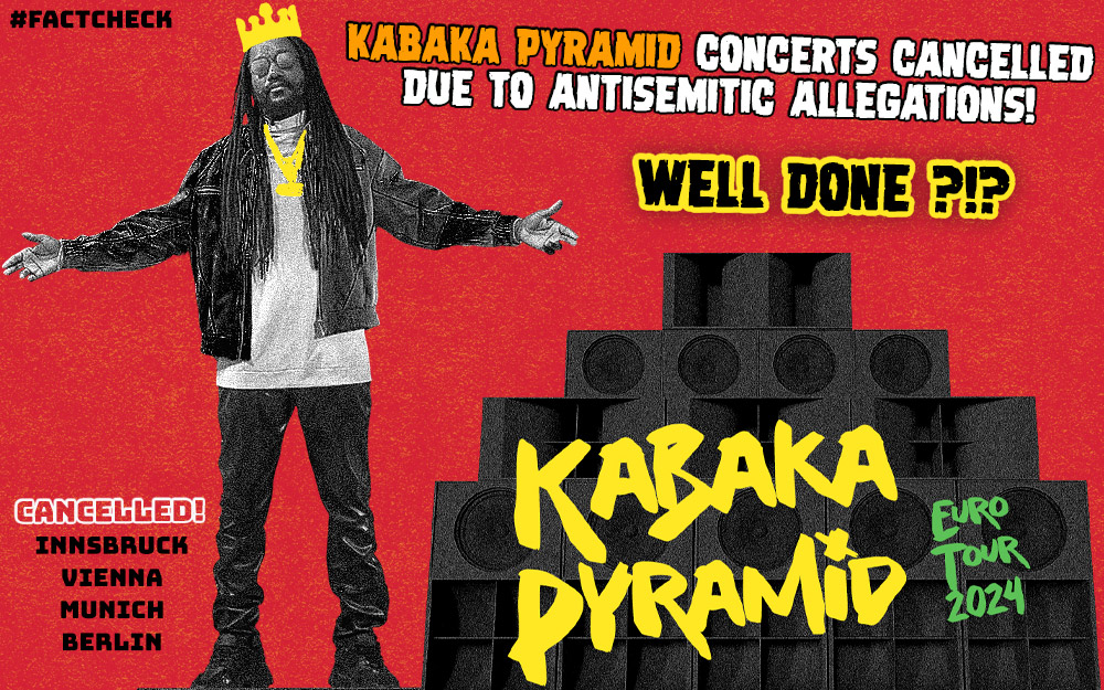 Kabaka Pyramid Concerts Cancelled Due To Antisemitic Allegations! Well Done?!?