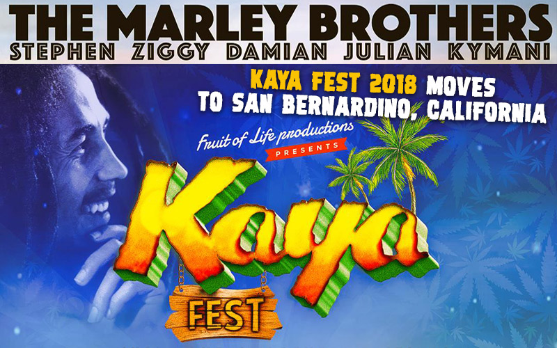 Stephen Marley's Kaya Fest 2018 - New Venue in San Bernardino, CA