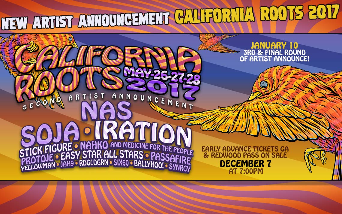 SOJA, Protoje, Yellowman and more added to California Roots Festival 2017
