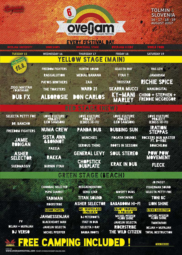 Overjam Reggae Festival 2017