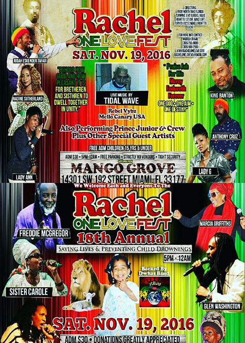 Rachel One Love Fest 2016