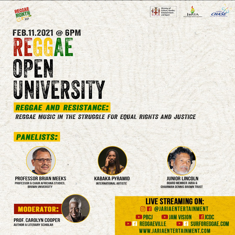 Reggae Open University - Reggae and Resistance 2021