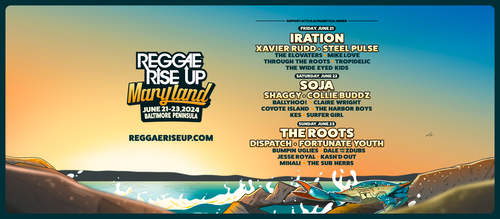 Information Reggae Rise Up Maryland 2024