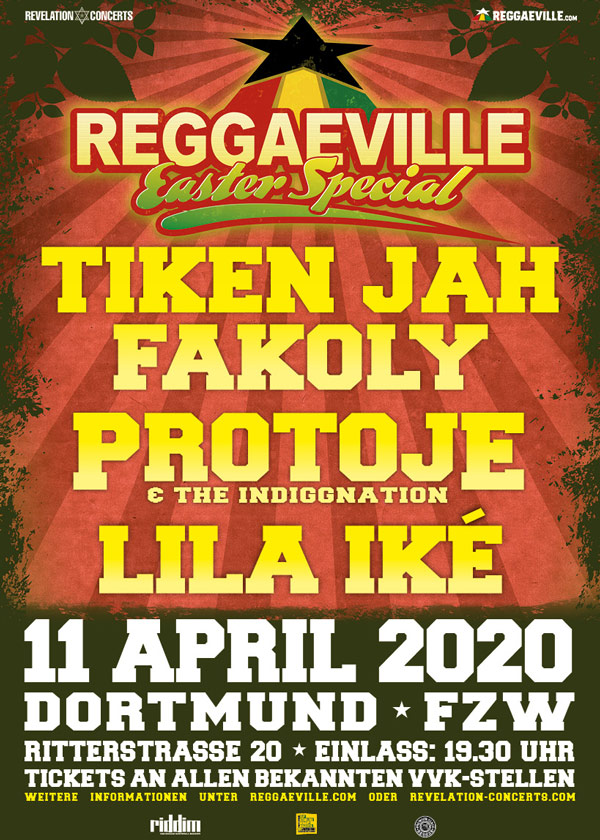 Cancelled: Reggaeville Easter Special - Dortmund 2020