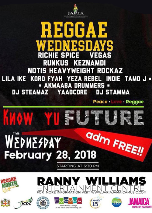 Reggae Wednesdays - Know Yu Future 2018