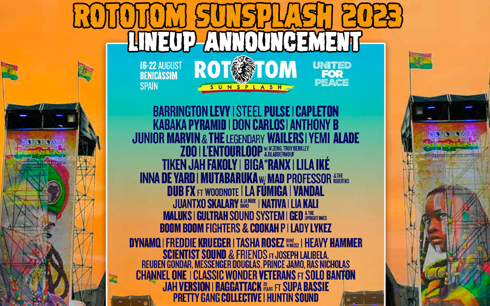 Rototom Sunsplash 2023 - Lineup Announcement