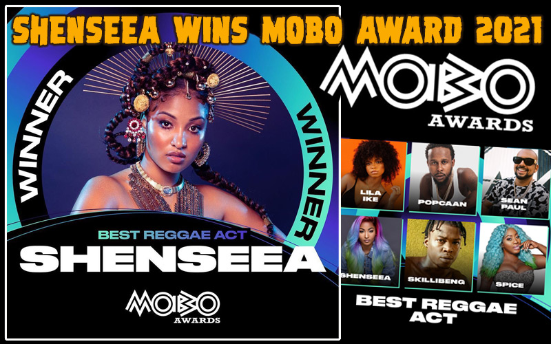 Shenseea Wins Best Reggae Act @ MOBO Awards 2021