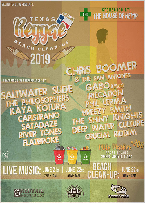 Texas Reggae Beach Clean-Up 2019