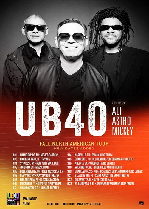 UB40 feat. Ali, Astro & Mickey 9-19-2017