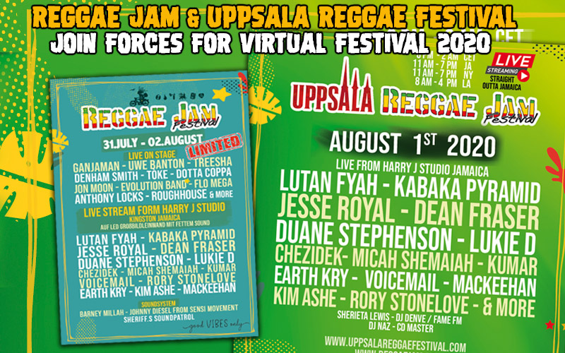 Uppsala Reggae Jam Festival 2020 - Live Stream from Harry J Studio Jamaica