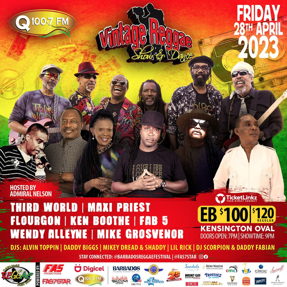 Information Barbados Reggae Festival 2023