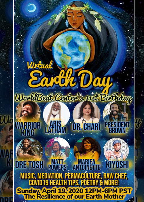 Virtual Earth Day - WorldBeat Center's 31st Birthday 2020