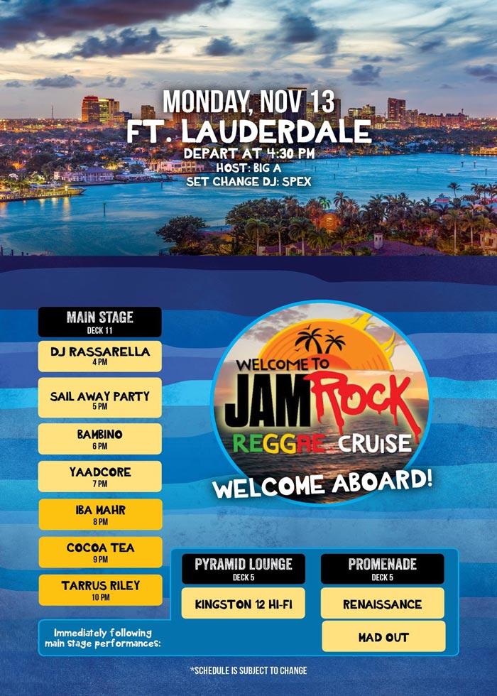 Welcome To Jamrock Reggae Cruise 2017