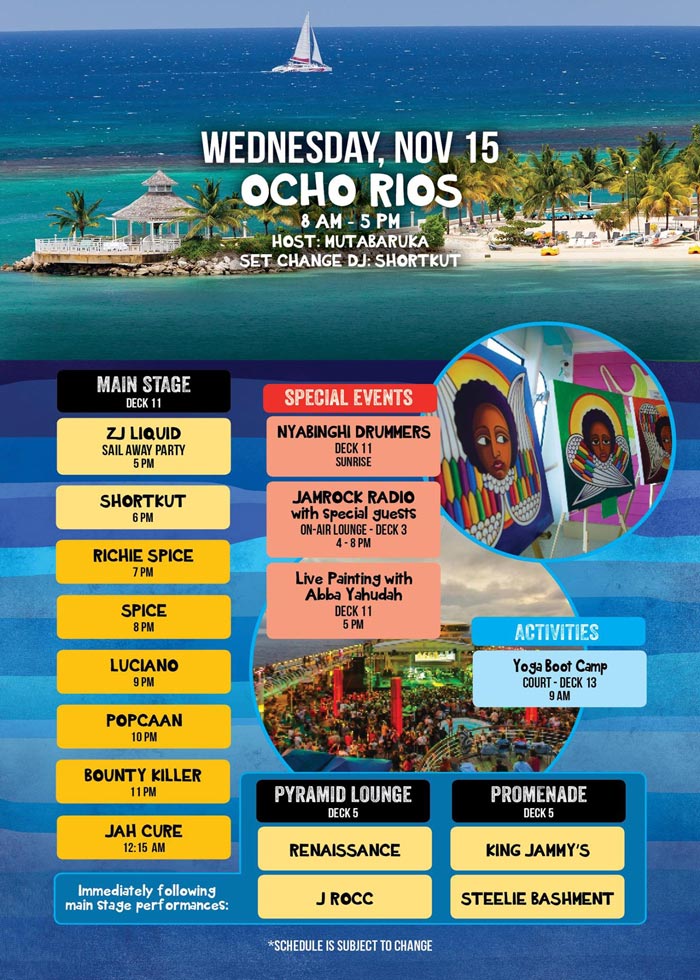 Welcome To Jamrock Reggae Cruise 2017