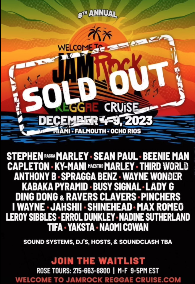 Welcome To Jamrock Reggae Cruise 2023