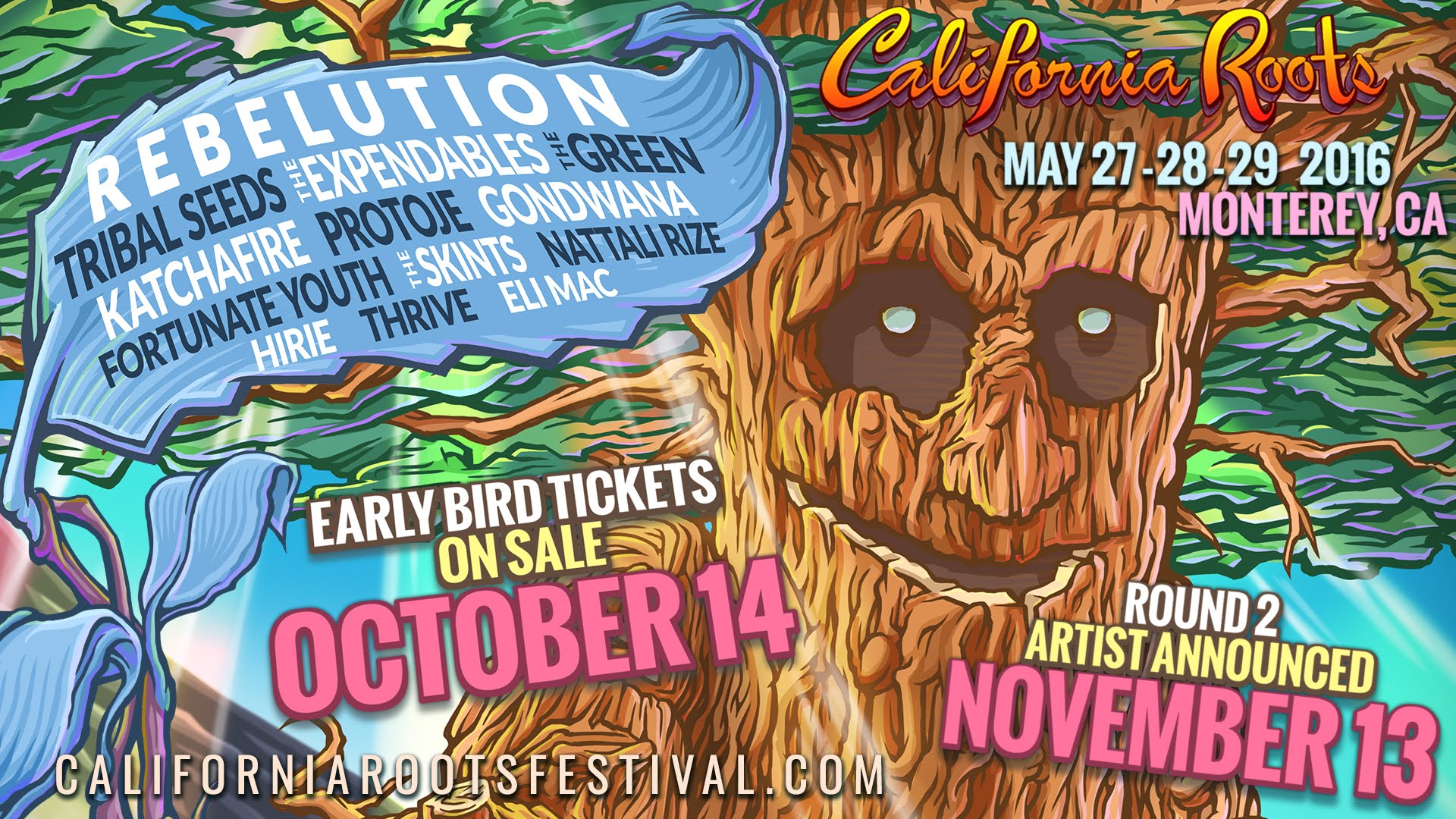 California Roots Festival 2016 - First Artist Announcement [10/9/2015]